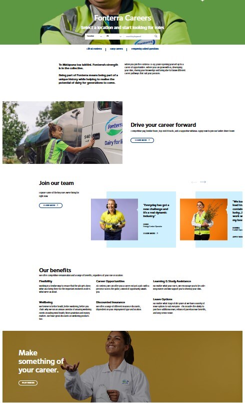 Website Fonterra